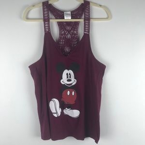 Disney | Burgundy Mickey Mouse Racerback Tank